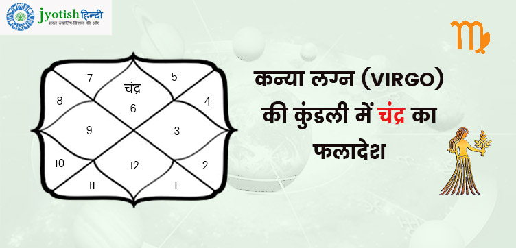कन्या लग्न की कुंडली में चंद्र – kanya lagn kundali me chander (moon)