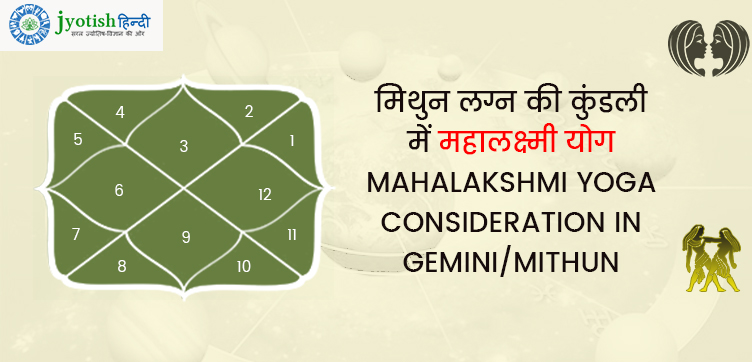 मिथुन लग्न की कुंडली में महालक्ष्मी योग – mahalakshmi yoga consideration in gemini/mithun